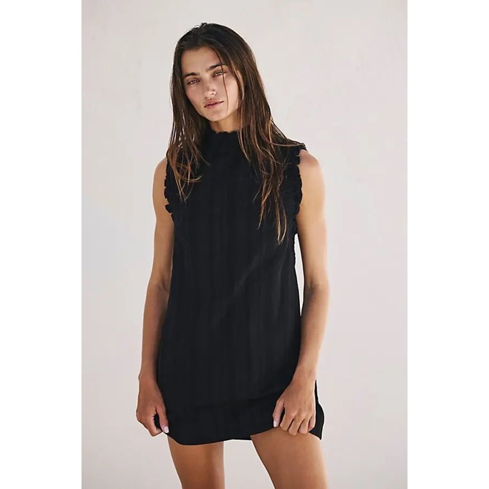 NWT Free People Free-est Stevie Tunic in Black Size XS